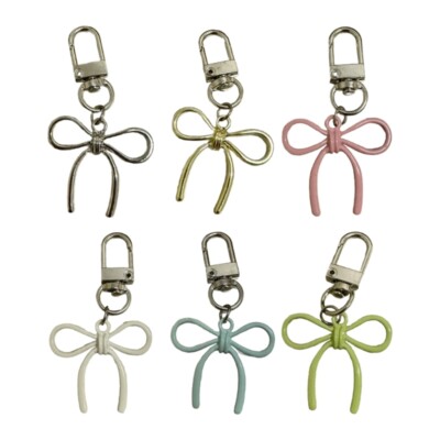 Fun and Vibrant Bag Pendant Creative Bowknot Pendant Keychain Bag Decoration