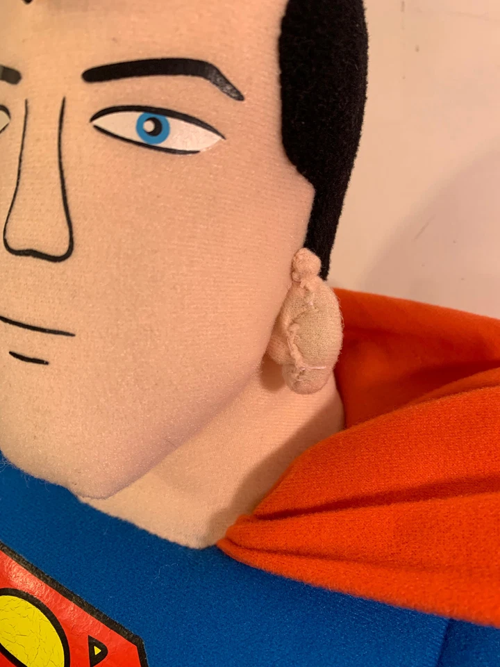 Muñeca Superman de 35 pulgadas de alto de peluche de colección Kelly Toys DC Comics - oreja cosida Foto 3 de 4