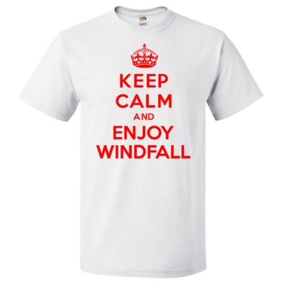 Keep Calm and Enjoy Windfall T shirt Funny Tee