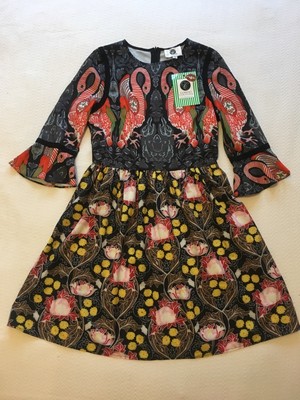 comino couture peacock skater dress