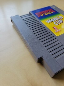 *AUTHENTIC* NES Superspike V'Ball & Nintendo World Cup, 1990 *CART ONLY*TESTED*