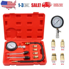 Petrol Engine Cylinder Compression Tester Kit for Automotive Motorcycle Tool Kit