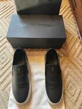 CHROME HEARTS Men’s Black Leather Slip On Dagger Sneakers 44/11 NEW W/BOX