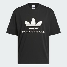 ADIDAS UNISEX ORIGINALS BASKETBALL COURT-SIDE SHORT-SLEEVE TEE NWT SIZE L