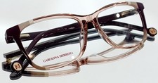 CAROLINA HERRERA CH 0066 C19 Eyeglasses BURGUNDY/NUDE New Plastic 53-14-145