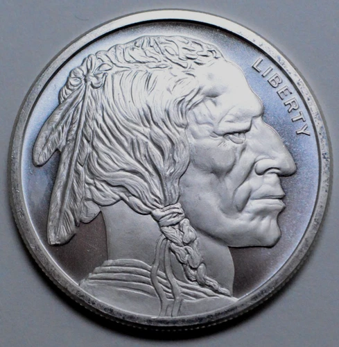 1 Oz 999 SILVER Round Indian Head Buffalo Bison Liberty Coin, GSM, No Reserve !