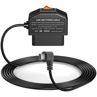Dashcam Kabel, OBD Adapter, Stromkabel für Dashcam