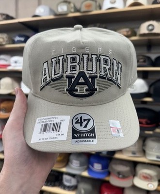 Auburn Tigers 47 Brand Hitch Snapback Adjustable Hat Cap NCAA Khaki Navy New 
