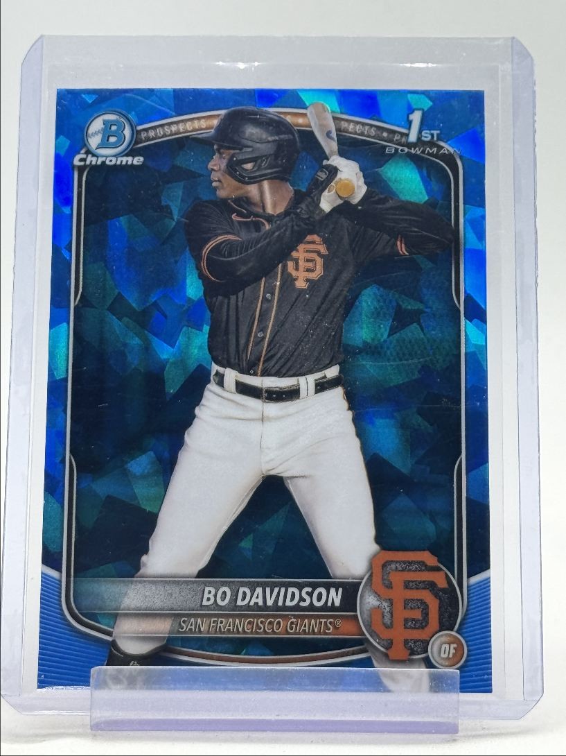 BO DAVIDSON 2025 BOWMAN CHROME 1ST SAPPHIRE BASEBALL GIANTS A Q0208