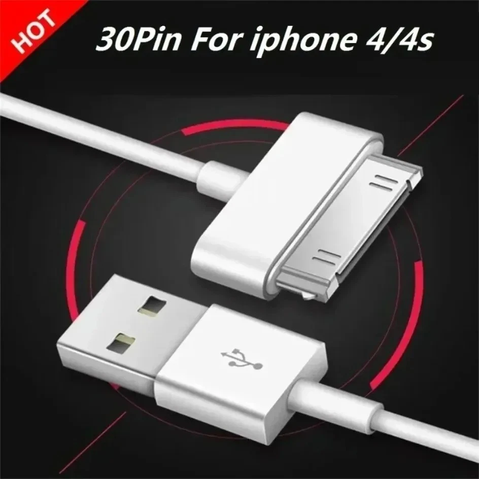 2x White USB Charging Cable Cord Sync for iPod Classic 6th/7th Gen 80/120/160gb - Image 2 of 4