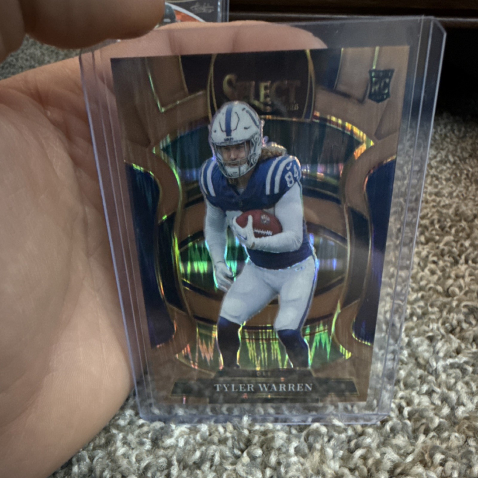 2025 Panini Select Concourse Copper Prizm Shock Tyler Warren #845/899