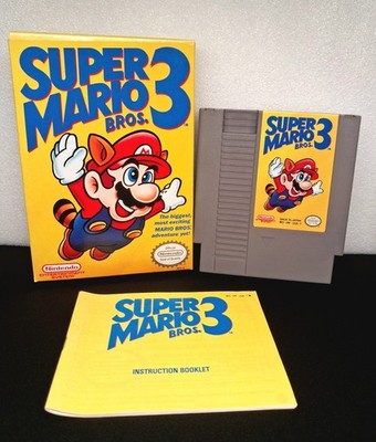 SUPER MARIO BROS 3 Nintendo Nes CIB Complete Excellent Box Good Manual & Cart #2