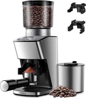 Conical Burr Coffee Grinder Electric, Espresso Grinder for Home Use, Burr Mill w