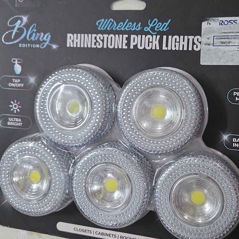 Pinnacle Wireless Touch Dimmable Warm White LED Puck Lights 5-Pack PBL02SL