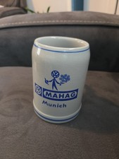 MAHAG VINTAGE VOLKSWAGEN BEER MUG VW BEETLE BUS German DEALERSHIP MUNICH NOS