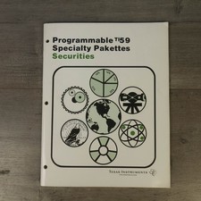 Programmable TI 59 Specialty Pakettes Programming Aids Paperback, 1978 