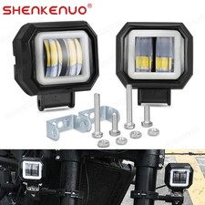 3inch Led Work Light Bar Spot Driving Fog Pods White Halo Off Road Super Bright
