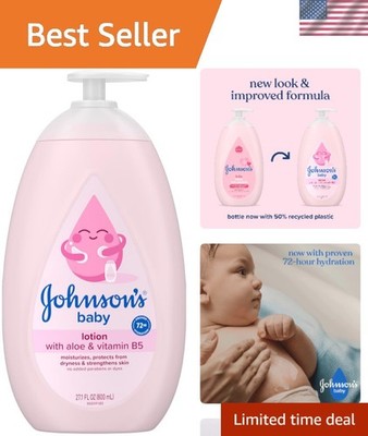 Gentle Hydrating Johnson's Baby Lotion - 27.1 fl. oz Coconut Oil & Vitamin B5