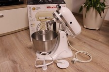 Kitchen Aid Classic weiß 5KSM45 mit  Edelstahltopf Top Zustand viel Zubehör