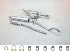 Auspuff SET NEU für Opel Astra H TwinTop 1.8 Abgasrohr Mitteltopf Endtopf Anbaut