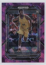 2023-24 Panini Prizm Draft Picks Purple Ice Prizm 122/149 James Nnaji #3 z6b