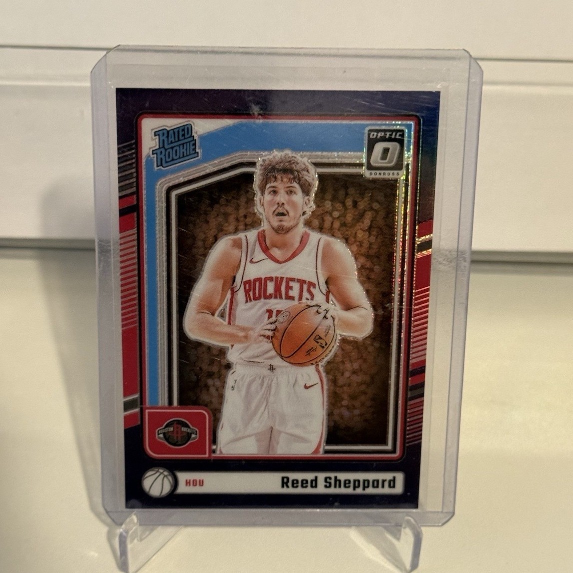 Panini 2024-25 Donruss Optic Rated Rookie Reed Sheppard Purple Prizm #255