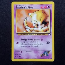 Sabrina's Abra 91/132 Unlimited Common Gym Heroes Pokemon Damaged on eBay