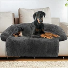 GGIB Calming Dog Bed Fluffy Plush Dog Mat for Furniture Protector with Removable