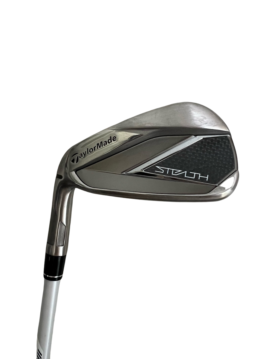 LEFTY TaylorMade Stealth #4-PW+AW Iron Set, Steel KBS Max MT 85