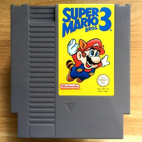 SUPER MARIO BROS 3 - CARTOUCHE SEULE 100% ORIGINALE NINTENDO NES PAL B FRA - III