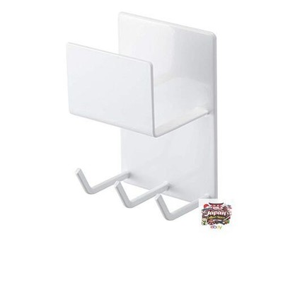 Yamazaki Magnetic Bathroom Cleaning Tool Holder White Approx. W8 x D6 x H12cm