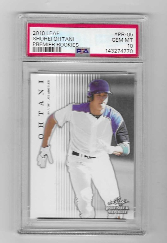2018 LEAF PREMIER ROOKIES SHOHEI OHTANI #PR-5 PSA 10 GEM MINT $$$