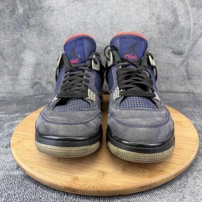 Jordan Air Jordan 4 Retro Shoes Mens Size 12 Blue Suede 