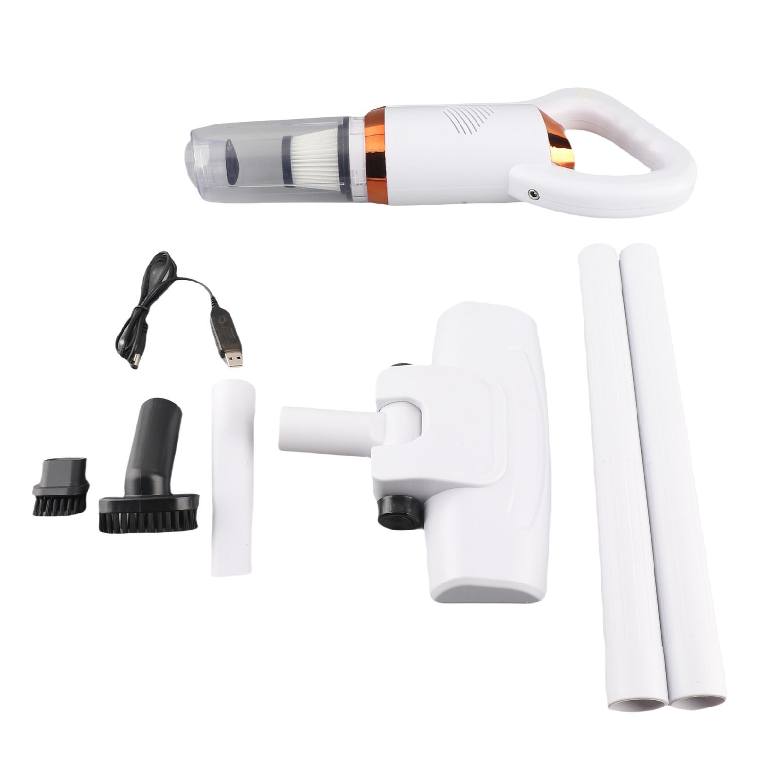 Cordless Vacuum Cleaner 2 In 1 Quiet Rechargeable Handheld Powerful Upright Stic