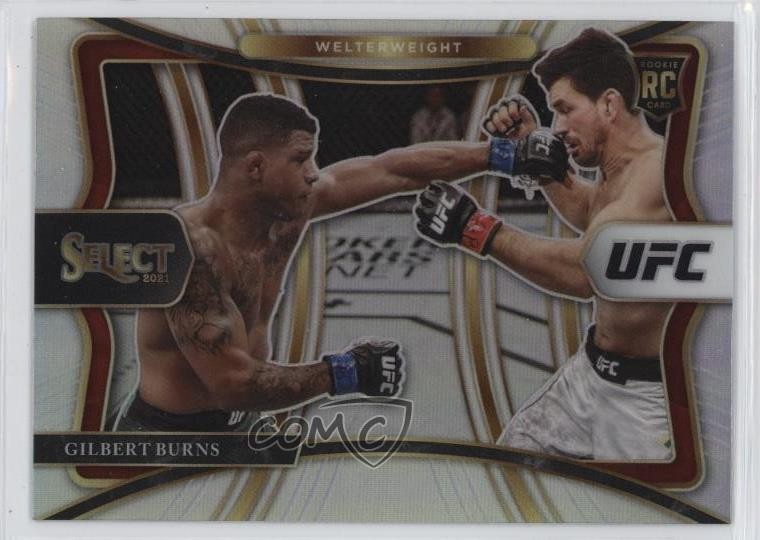 2021 Panini Select UFC Premier Level Silver Prizm Gilbert Burns #139 1g2c