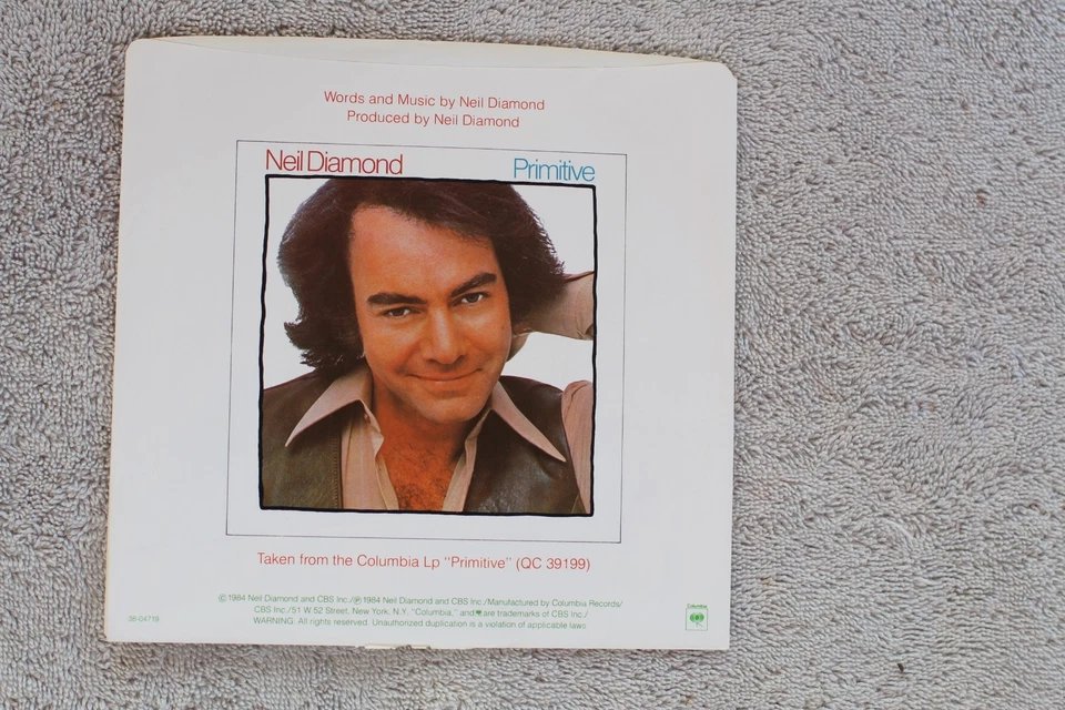 Neil Diamond  - You Make It Feel Like Christmas -  US Picture Sleeve PS 7" - Image 2 of 2