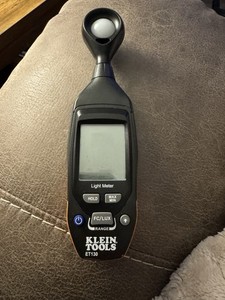 Klein Tools ET130 Digital Light Meter (PO1018626) Missing Back