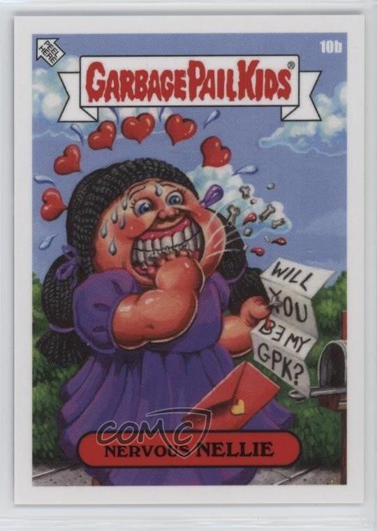 2025 Topps Garbage Pail Kids Valentine's Day #10b Nervous NELLIE front