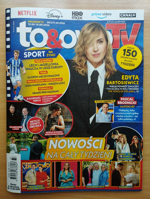TO & OWO TV 37/2026 EDYTA BARTOSIEWICZ on cover Pascal Brodnicki,Florence Pugh