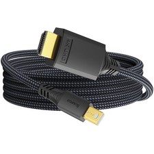Mini DisplayPort to HDMI Cable 6ft, Thunderbolt 1/2 Mini DP to 4K30Hz 1080P...