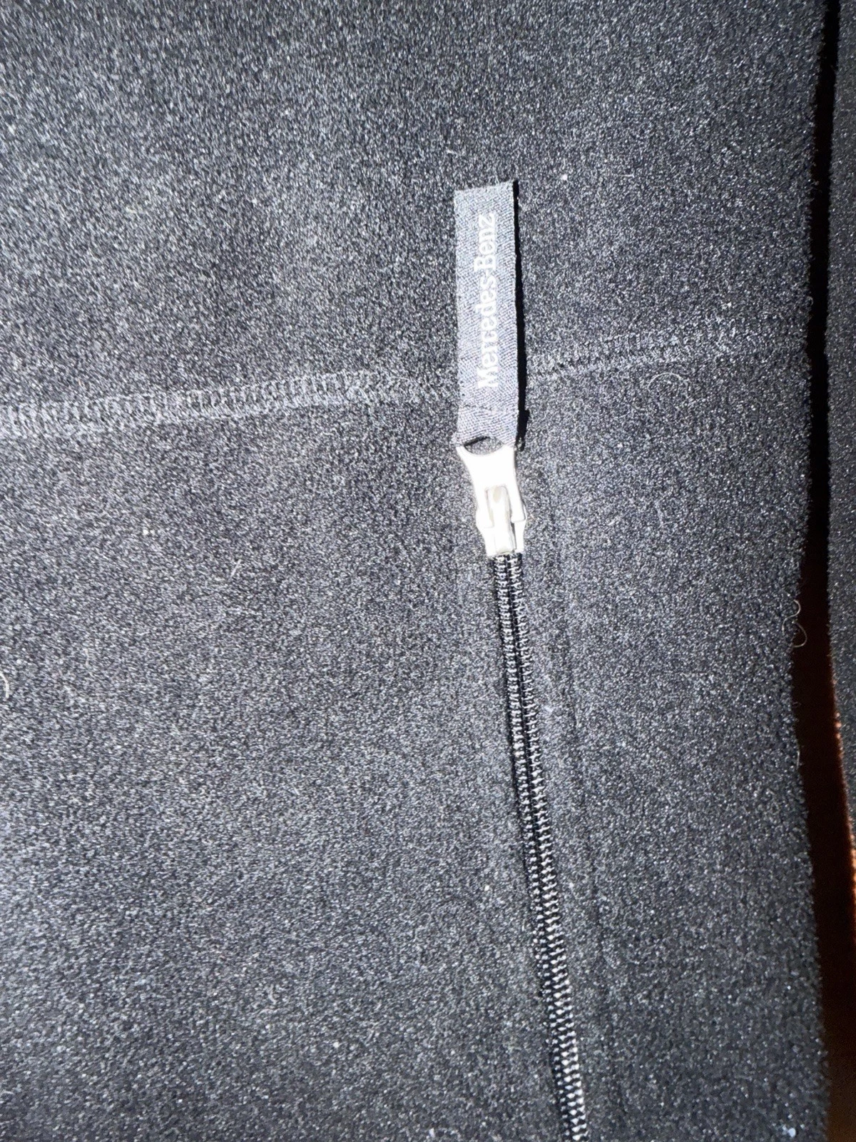 Official Mercedes-Benz Fleece Jacket Black Full Zip Men’s Sz Medium image 4
