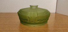 Vintage Art Deco Green Glass Aladdin Oil Lamp Pendant Light Shade