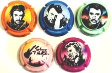 Générique série de  5  Johnny Hallyday   1943 - 2017 -  A117 à A117d