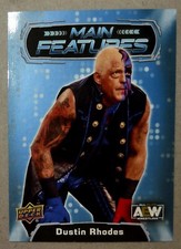2022 Upper Deck AEW Wrestling Main Features Blue Parallel Dustin Rhodes #MF-30