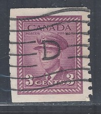 Canada - GVI 1942-48 sg392 Used (shaved perfs)