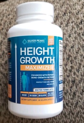 Height Growth Maximizer - Natural Height Pills to Grow Taller  60 Gel Caps.