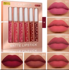 6 Pcs Lipstick Gloss Set Long Lasting Glazed Matte Beauty Lipstick Nude Set
