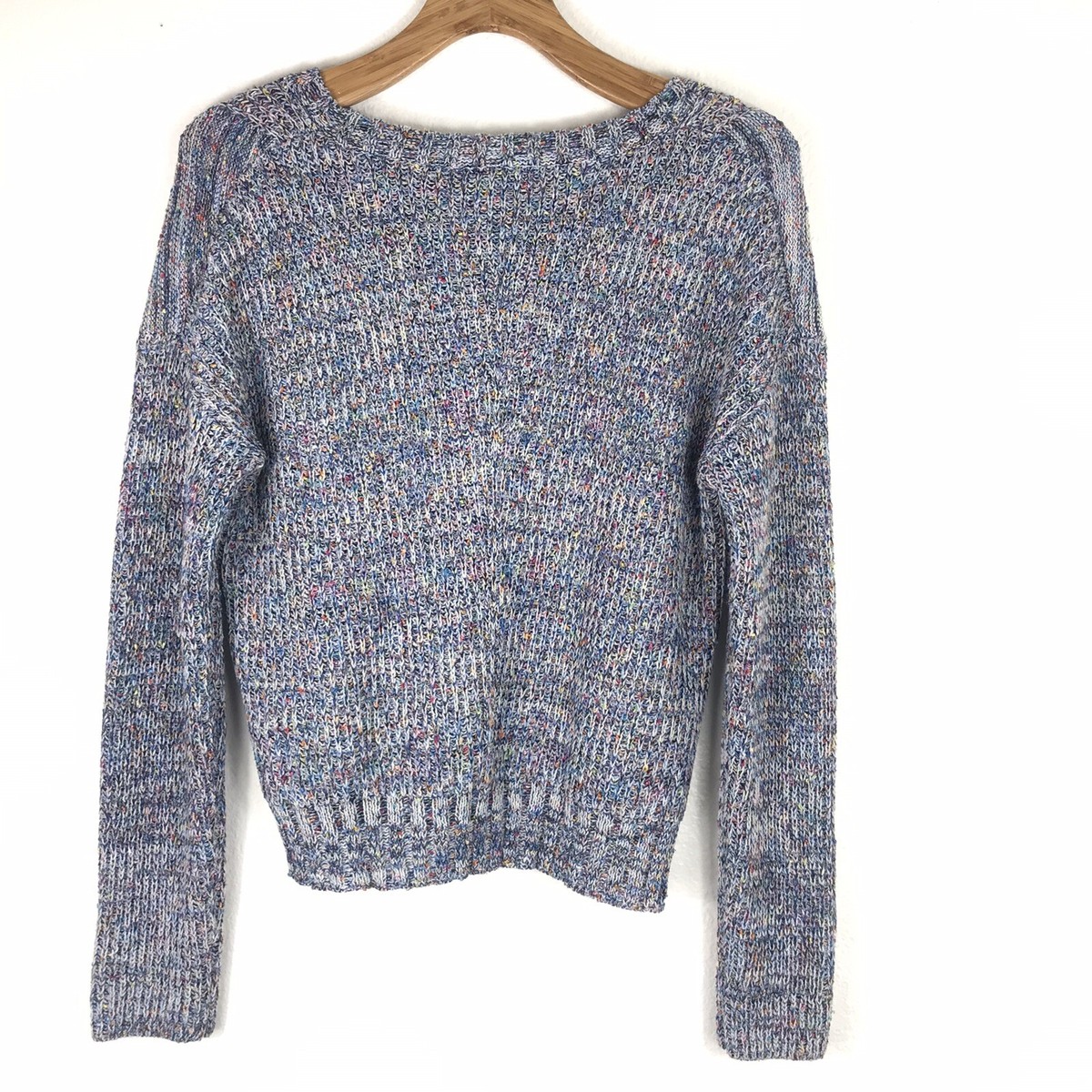 Pull Femme RAILS - Bleu Moucheté - Taille L - Personnage Elsa - Occasion Très Bon état