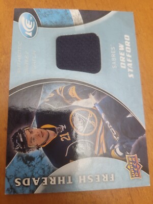 Drew Stafford 09-10 Upper Deck Ice Fresh Threads Game Jersey CARD #FT-DS