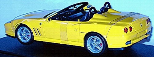 Ferrari 550 Barchetta Pininfarina Roadster 2001 Yellow 1:18 Hot Wheels - Picture 4 of 4